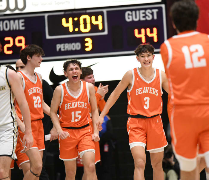 Beaverton Southridge 6A Oregon boys basketball quarterfinal 2024 Taylor Balkom 22